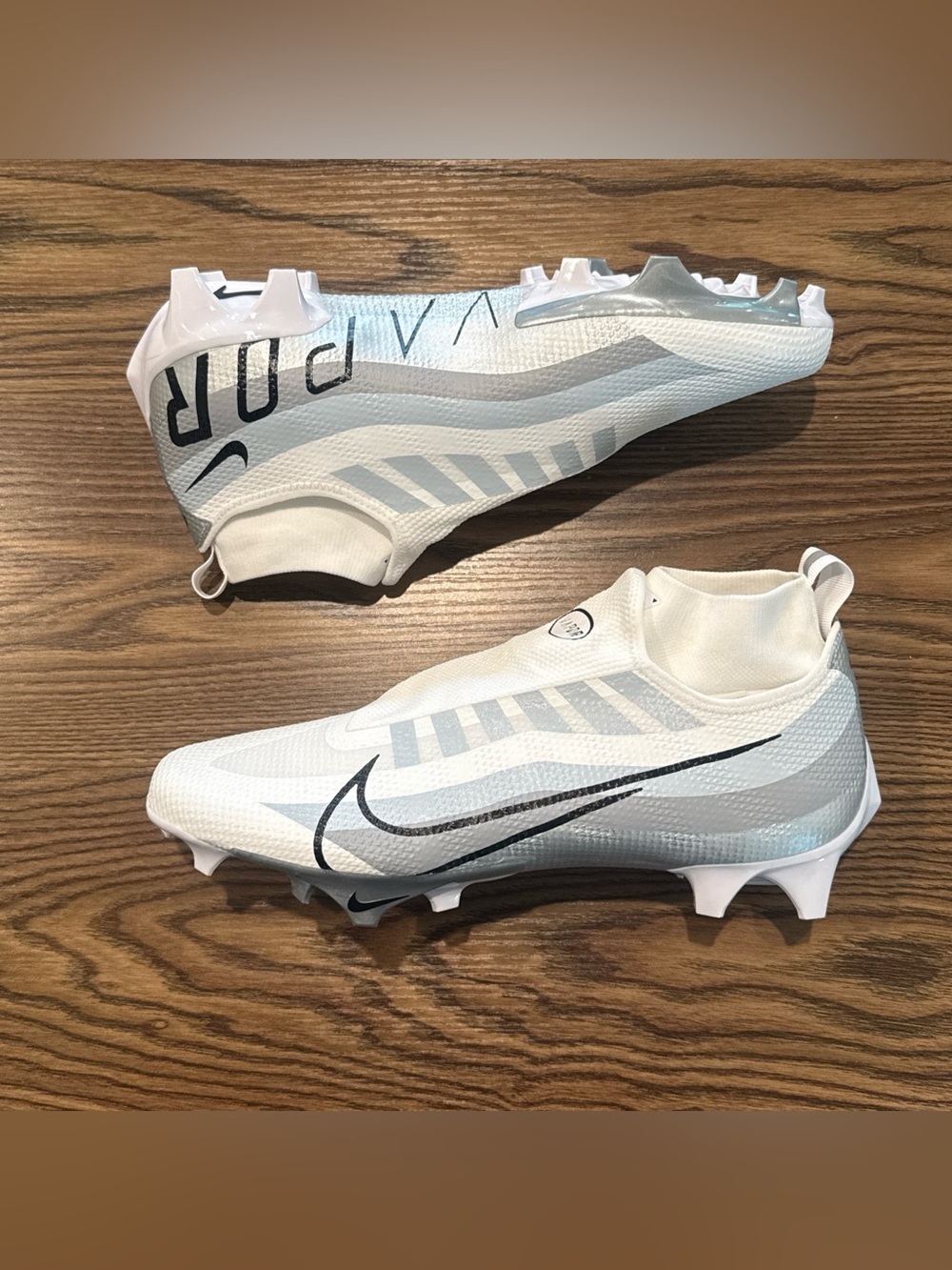 Size 12 Nike Vapor Edge 360 Pro Football Cleats White/Grey DQ3670-102